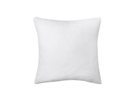 Funda Cojín Cuadrada Felpa Mezclada (Blanco con Blanco, 40*40cm)