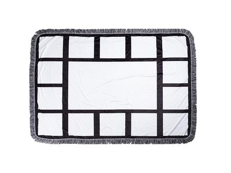 Sublimation 15 Panel Plush Throw Blanket (100*150cm/39.4&quot;x59&quot;)