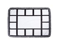 Sublimation 15 Panel Plush Throw Blanket (100*150cm/39.4