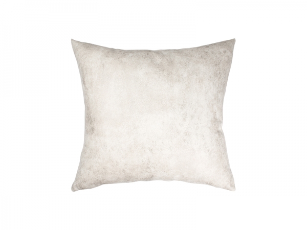 Sublimation Leathaire Pillow Cover (40*40cm, Gray White)