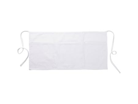 White Adult Apron w/ 3 White Pockets(60*29cm)