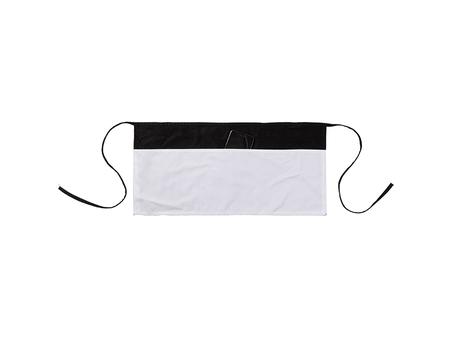 Black Adult Apron w/ 3 White  Shape Pockets(60*29cm)