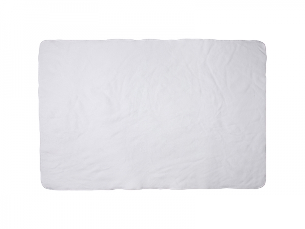 Sherpa Lined Sublimation Minky Blanket(Full White, 76*101cm/30&quot;x 40&quot;)