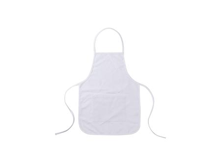 White Child Apron w/ White Pocket(61*44cm)