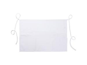 White Adult Apron w/ White T Shape Pocket(41*60cm)