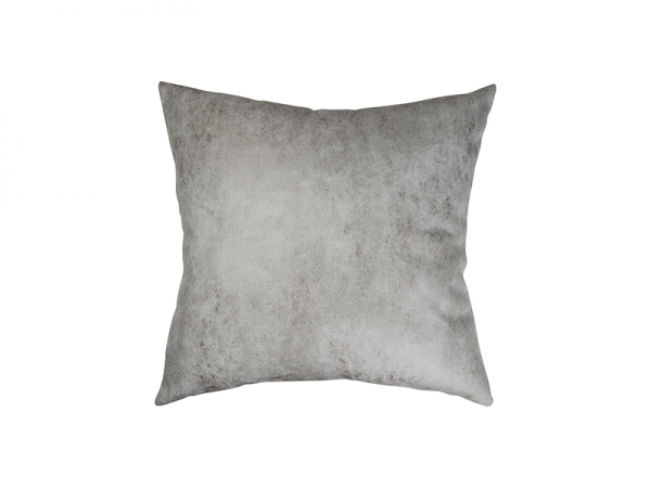 Sublimation Leathaire Pillow Cover (40*40cm, Dark Grey)