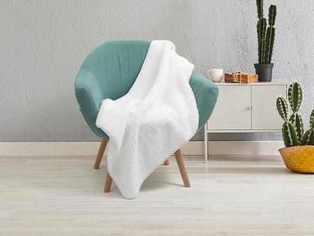 Sherpa Lined Sublimation Minky Blanket(Full White, 76*101cm/30&quot;x 40&quot;)