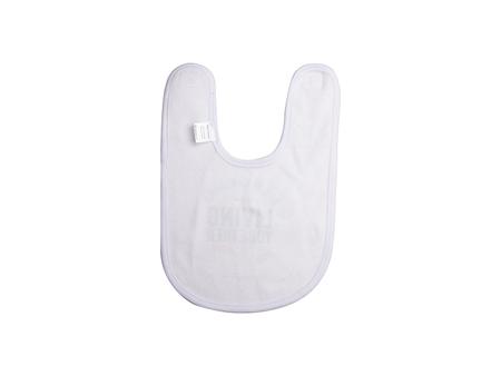 Sublimation Fleece Baby Bib (White, 23*33cm)