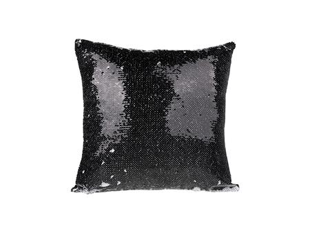 Flip Sequin Pillow Cover (Black/white)