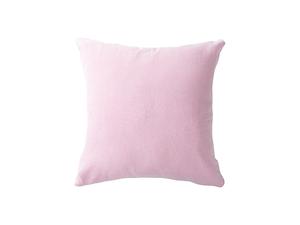 Polyester Pillow Cover with Colored Cotton Back (40*40cm/15.7&quot; x 15.7&quot;, Light Pink)