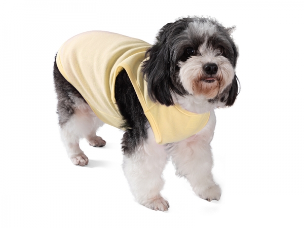 Sublimation Dog Top Tank T-Shirt (Yellow)