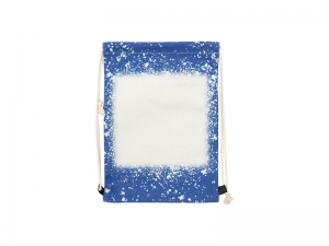 Sublimation Blanks Bleached Starry Linen Drawstring Bag