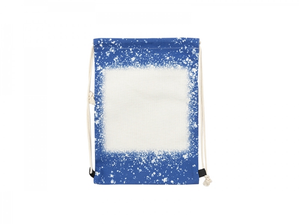 Sublimation Blanks Bleached Starry Linen Drawstring Bag