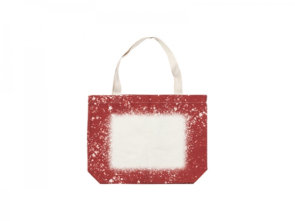 Sublimation Blanks Bleached Starry Linen Tote Bag