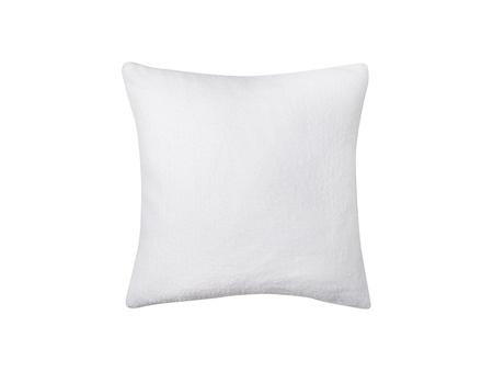 Square Blended Plush Pillow Cover (White w/ White, 40*40cm)