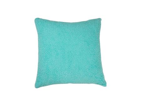 Square Blended Plush Pillow Cover (White w/ Green, 40*40cm)