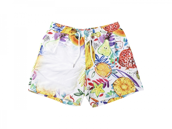 Sublimation Blanks Men&#039;s Beach Shorts (Tropical Fruit )