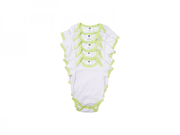 Sublimation Blank Baby Short Sleeve Onesie (Color Rim)