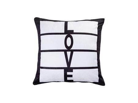 Sublimation 8 Panel Plush Pillow Cover (LOVE, 40*40cm/15.75&quot;x15.75&quot;)