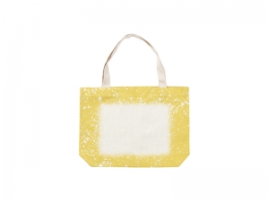 Sublimation Blanks Bleached Starry Linen Tote Bag