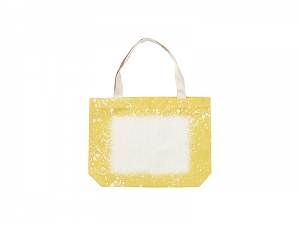 Sublimation Blanks Bleached Starry Linen Tote Bag